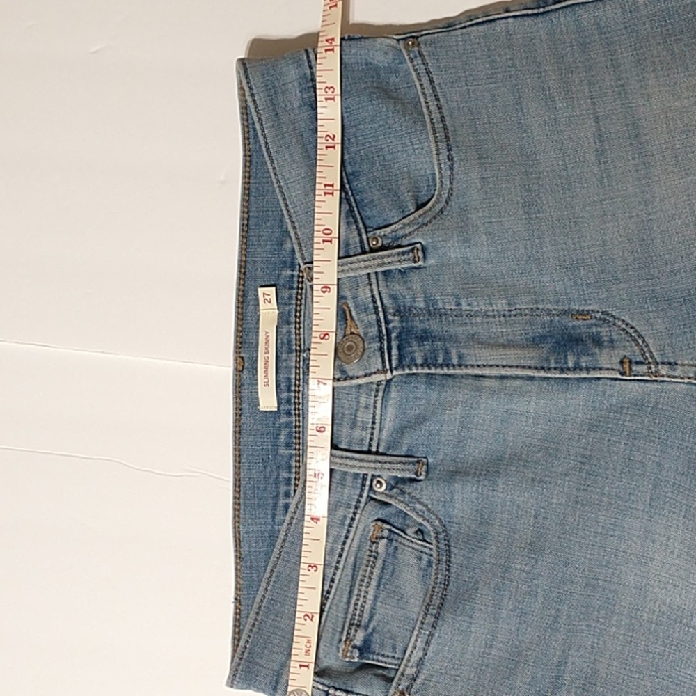 Levi's slimming skinny ligth blue womens jeans size 27 - Picture 8 of 11